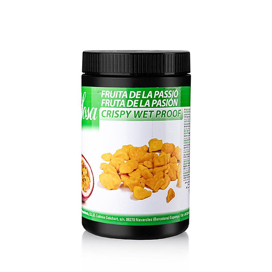 Sosa Crispy – passionsfrukt, vattentålig, överdragen med kakaosmör (38878), 400 g