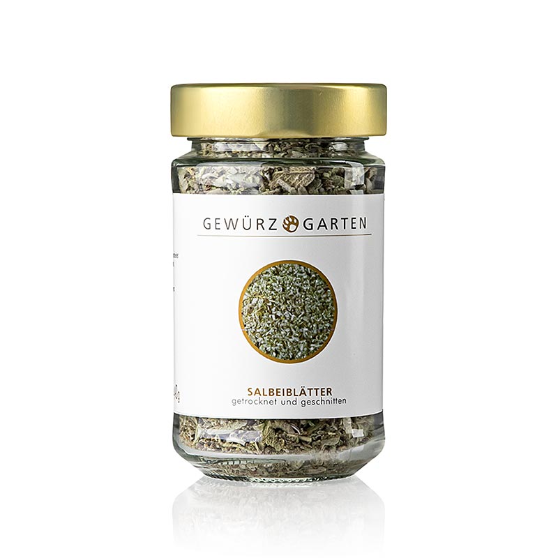 Gewürzgarten Salviablad, torkade, skurna, 40 g