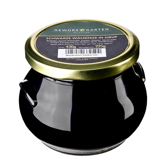 Gewürzgarten Svarta valnötter, hela, i sockerlag, 430 g
