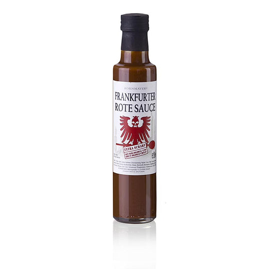 Kornmayer – Frankfurter röd sås, extra stark, 250 ml