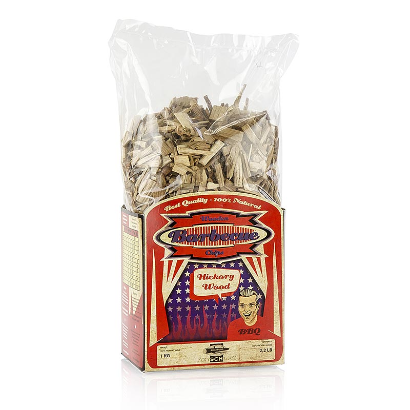 Grill BBQ – rökflis av hickoryträ, 1 kg