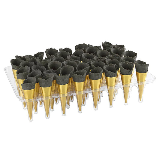 Mini-hörnchen guld, neutral, svart, ø 2,5x7,5 cm, 1,3 kg, 180 st