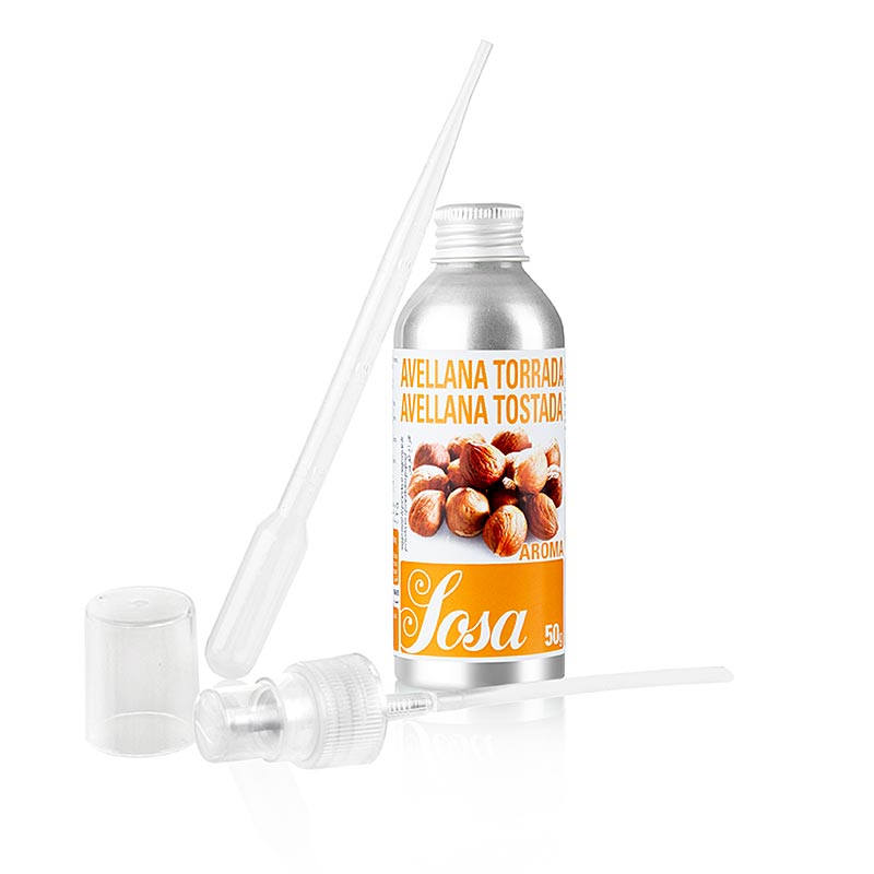 Sosa Arom Natural rostad hasselnöt, flytande, 50 g
