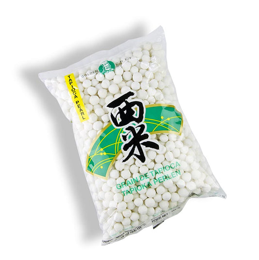 Tapiokapärlor, vita, ø ca 7 mm, 400 g