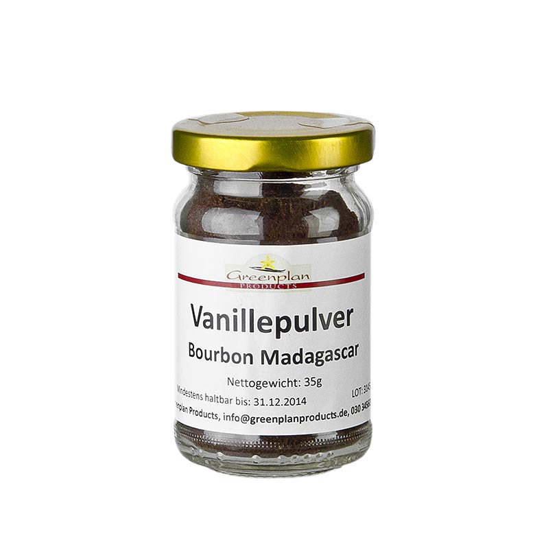 Bourbonvanilj, malen, från Madagaskar, Greenplan, 35 g