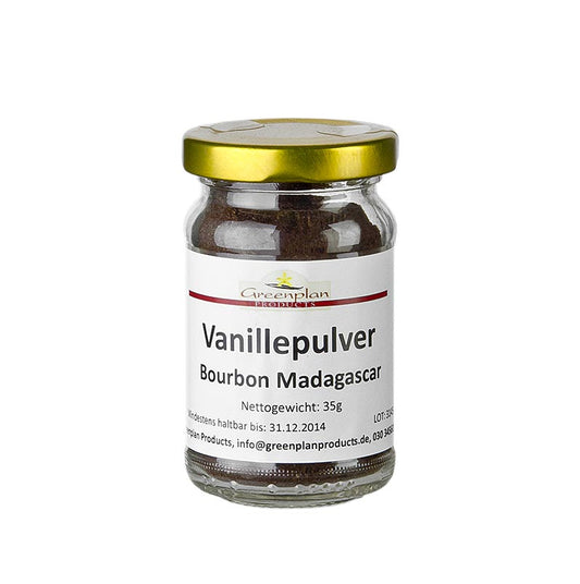 Bourbonvanilj, malen, från Madagaskar, Greenplan, 35 g