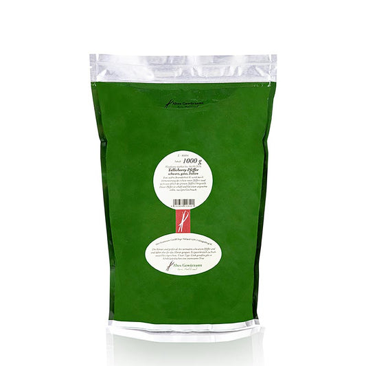 Tellicherry-peppar, svart peppar, hel, Altes Gewürzamt, 1 kg