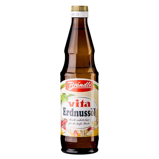 Jordnötsolja, raffinerad, Brändle, 500 ml