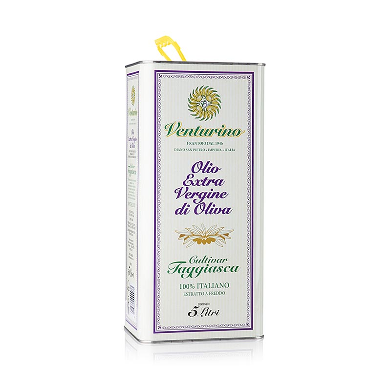 Extra jungfruolja, Venturino, 100 % Taggiasca-oliver, 5 L