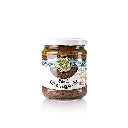 Olivpasta – tapenade, svart, av Taggiasca-oliver, Venturino, 180 g