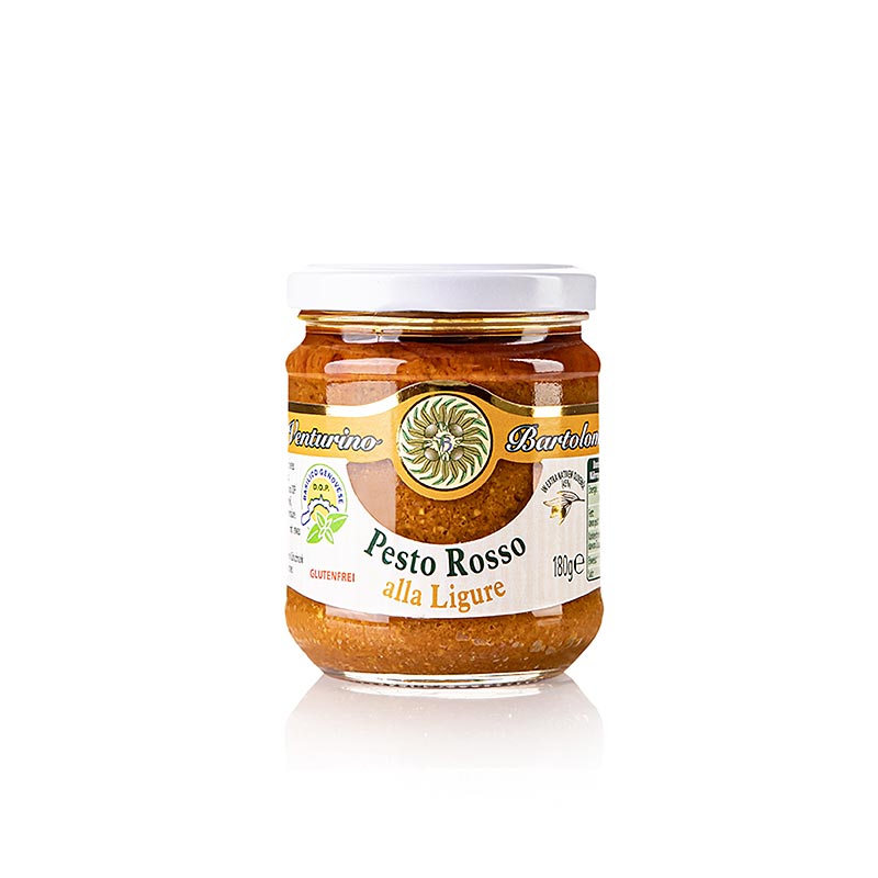 Pesto Rosso, sås med basilika, tomater och nötter, Venturino, 180 g