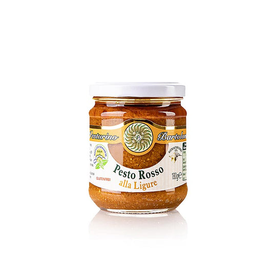 Pesto Rosso, sås med basilika, tomater och nötter, Venturino, 180 g