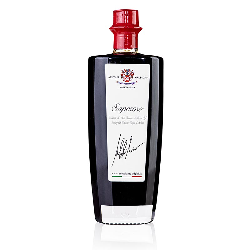 Balsamico-kryddsås "Saporoso", 6 år, ek- och akaciefat, Malpighi, 500 ml