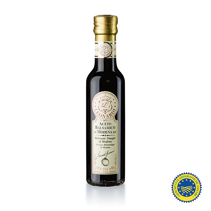 Leonardi – Aceto Balsamico di Modena IGP/g.g.A., ”Classico”, 2 år, 250 ml