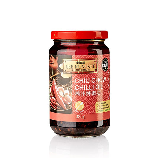 Chiliolja "Chiu Chow", smaksatt med sojasås och vitlök, Lee Kum Kee, 335 g