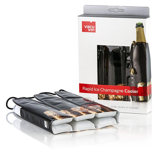 Vacu Vin kylmanschett för mousserande vinflaskor, svart, 1 st