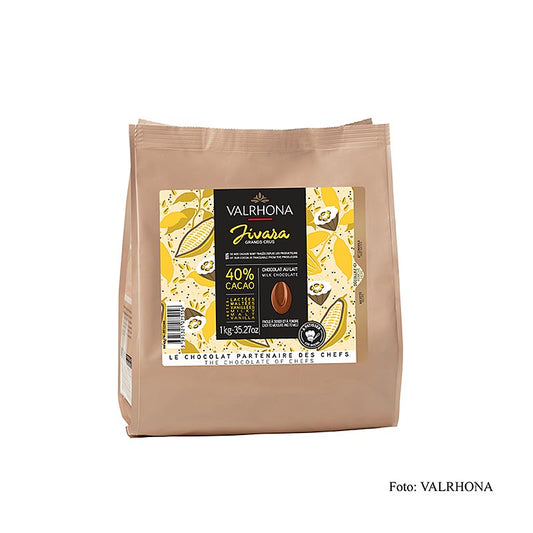 Valrhona Jivara Lactée "Grand Cru", mjölkchoklad, callets, 40 % kakao, 1 kg