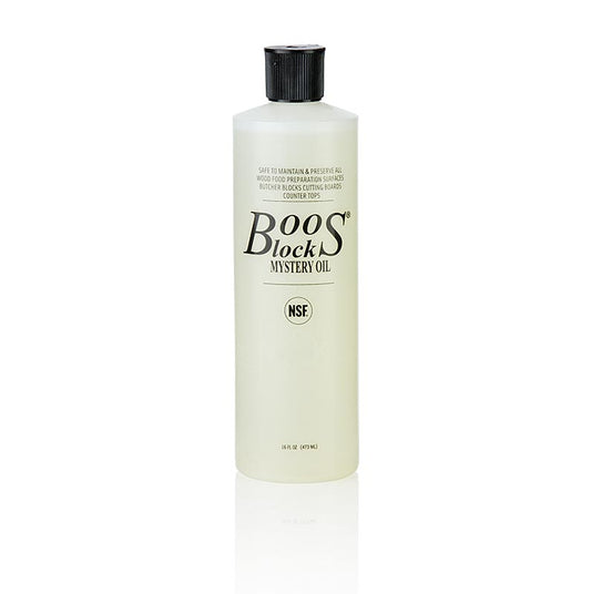 Boos Block Mystery Oil, vårdande olja med lin- och apelsinolja, 473 ml