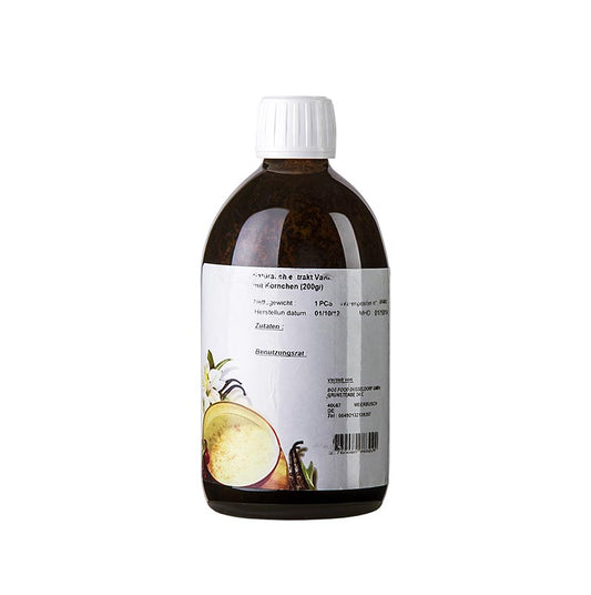 Bourbon-vaniljextrakt, med prickar, från Madagaskar, Eurovanille, 500 g