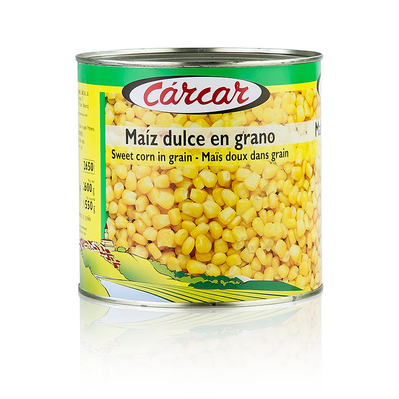 Majskorn, sockermajs i lak, 2,6 kg