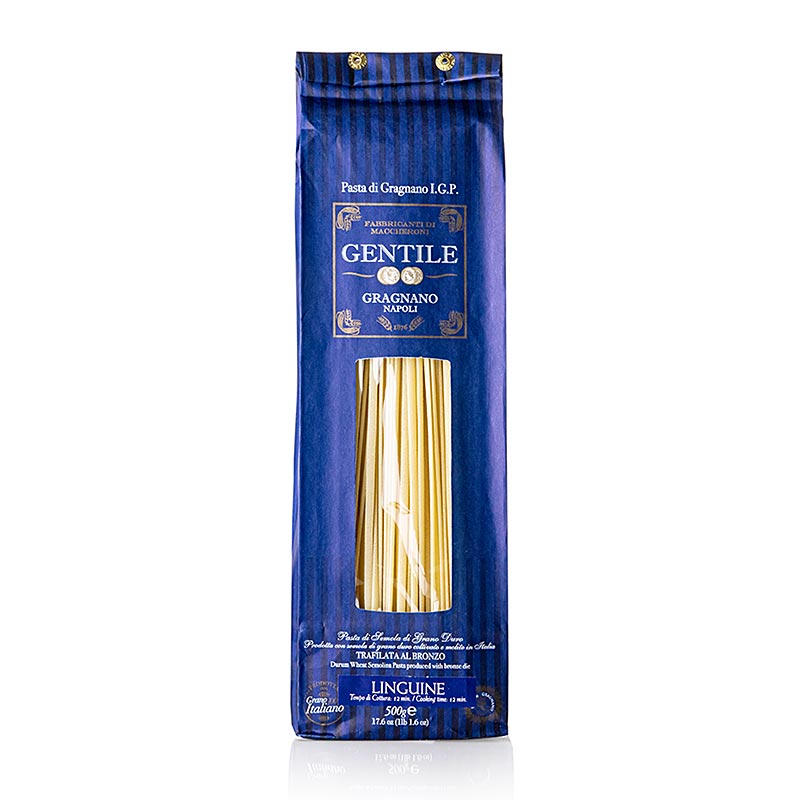 Pastificio Gentile Gragnano IGP – Linguine, bronsdragen, 500 g