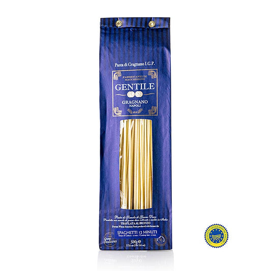 Pastificio Gentile Gragnano IGP/g.g.A. - Spaghetti, ø 2,2 mm, bronsdragen, 500 g