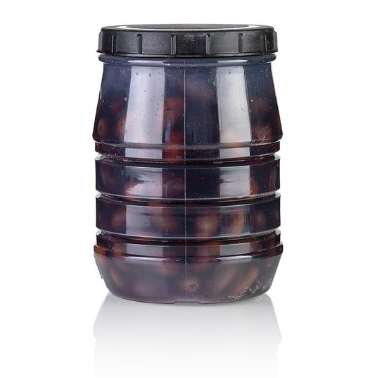 Svarta oliver, med kärna, Kalamata-oliver, i saltlake, Linos, 1,5 kg