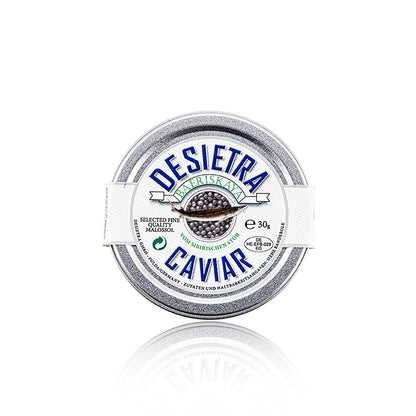 Desietra Baeriskaya Kaviar (Acipenser baerii), vattenbruk Tyskland, 30 g