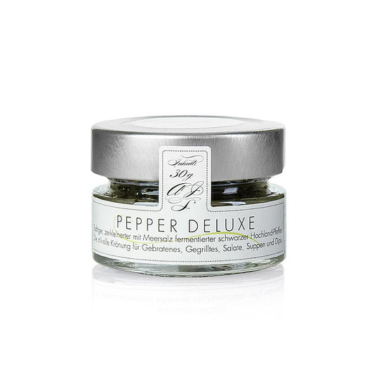 Svartpeppar, fermenterad med havssalt, krossad, PEPPER DELUXE, 30 g