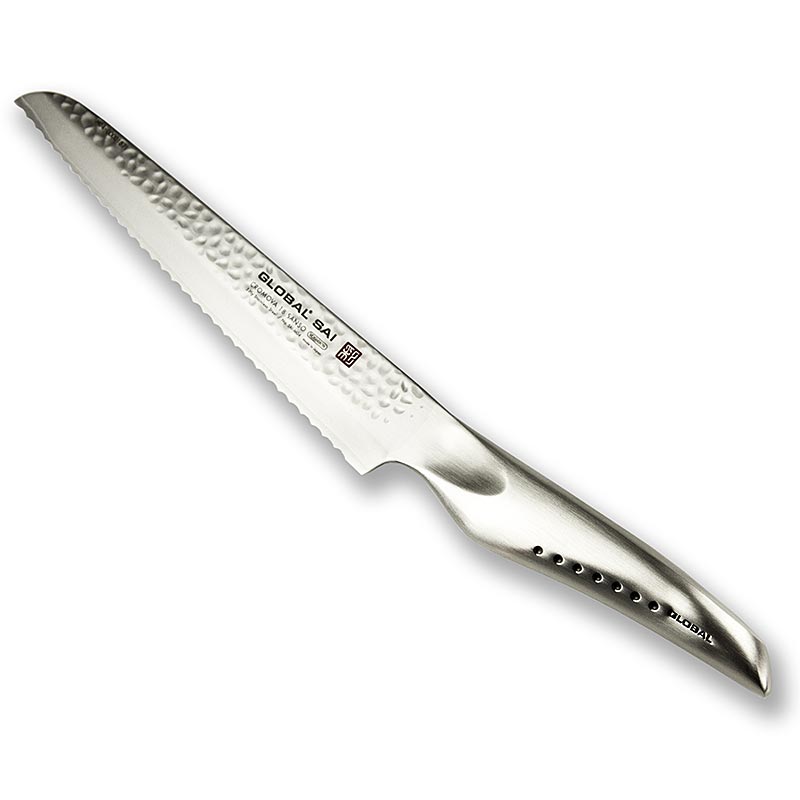 Global SAI-M04 Brödkniv, hamrad yta, 14 cm, 1 st