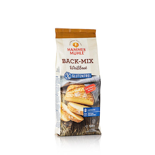 Bakmix för vitt bröd, glutenfri bakmix, Hammermühle, 500 g