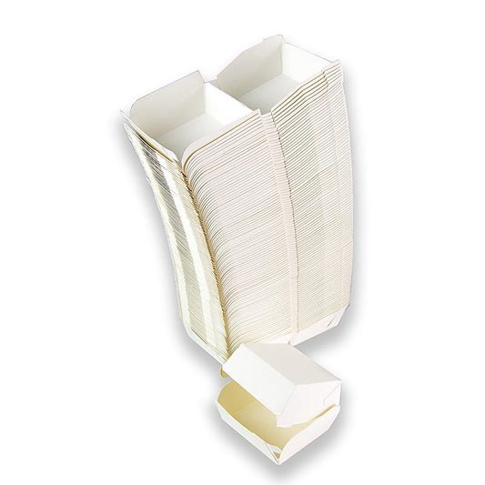 Hamburgarkartonger, vita, 90x80x50 mm, 100 % Chef, 100 st
