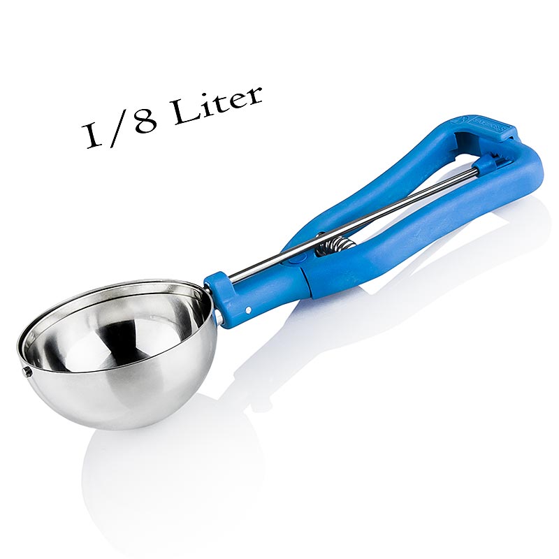 Glassskopa 1/8 liter, ø 8 cm, 20 cm lång, rostfritt stål/plast, 1 st