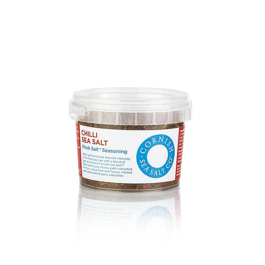 Cornish Sea Salt, havssaltflingor med chili från Cornwall/England, 50 g
