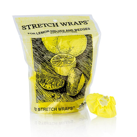 The Original Lemon Stretch Wraps – citronservett, gul med gummiband, 12 st
