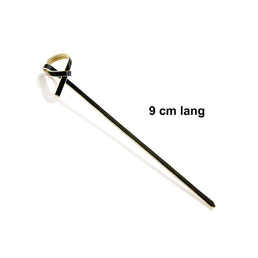 Bambuspinnar, med knut, svarta, 9 cm, 250 st