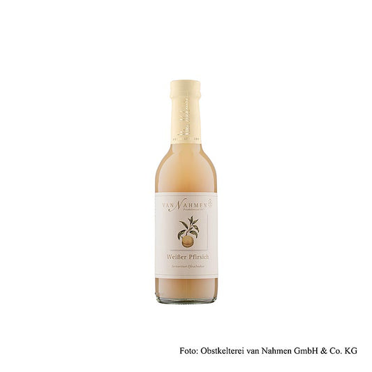 van Nahmen – Vit persikonektar, 50 % direktpressad juice, 250 ml