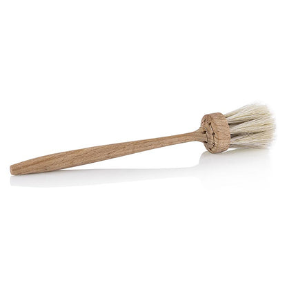 Bakpensel, oljat bokträ, hästhår, handgjord, 1 st