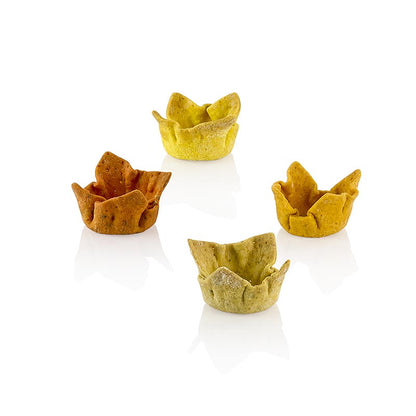 "Cups" kryddiga tarteletter, curry-falafel-chili-peppar, ø 3 cm x 1,5 cm, 384 g, 96 St