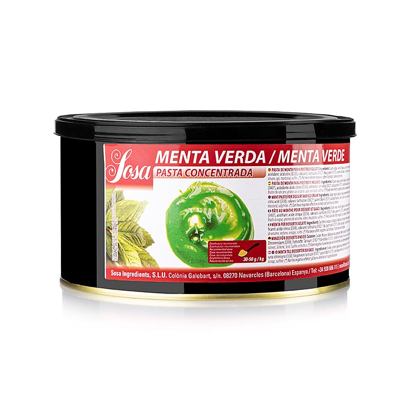 Sosa-pasta – mynta, grön, smaksatt, 1,5 kg