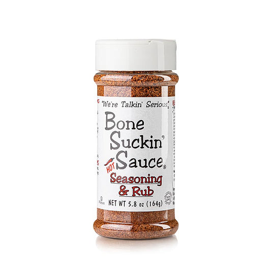 Bone Suckin´ Hot Seasoning & Rub´, BBQ-kryddblandning, stark, Ford´s Food, 164 g