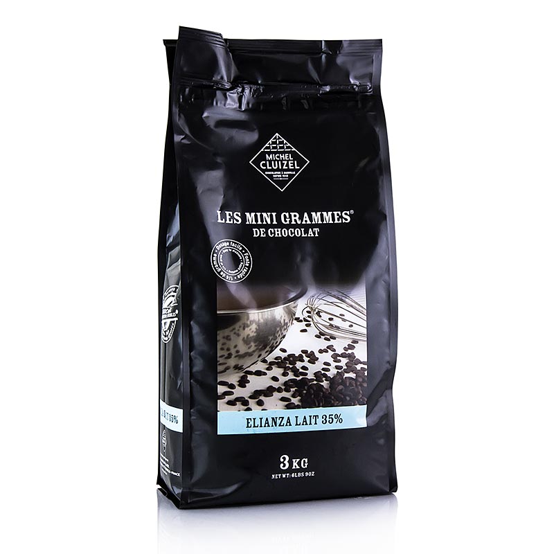 Elianza 35 %, mjölkchoklad, Grandes Teneurs, Callets, Michel Cluizel, 3 kg