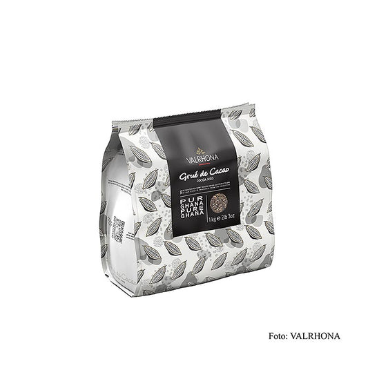 Valrhona Kakao Grué – hackade och rostade kakaobönor, 1 kg
