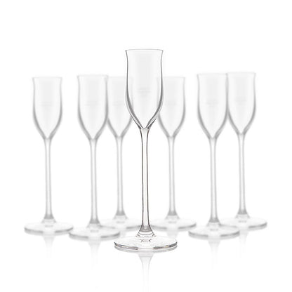 Reisetbauer fruktbrännvinsglas, med måttstreck 2 cl, 6 st