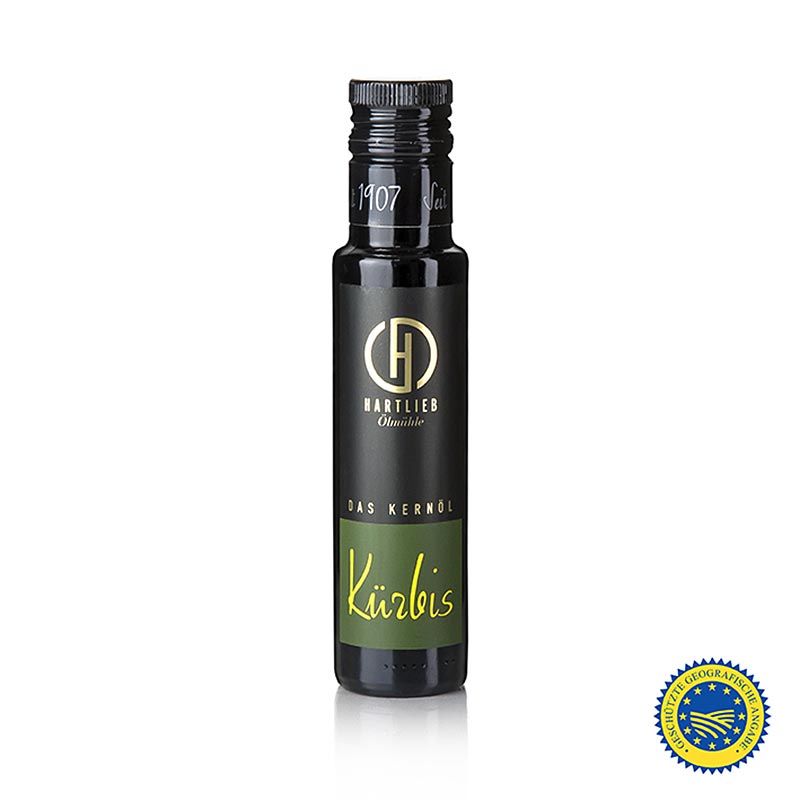 Pumpafröolja från Steiermark g.g.A., 100 % ren, Hartlieb, 100 ml