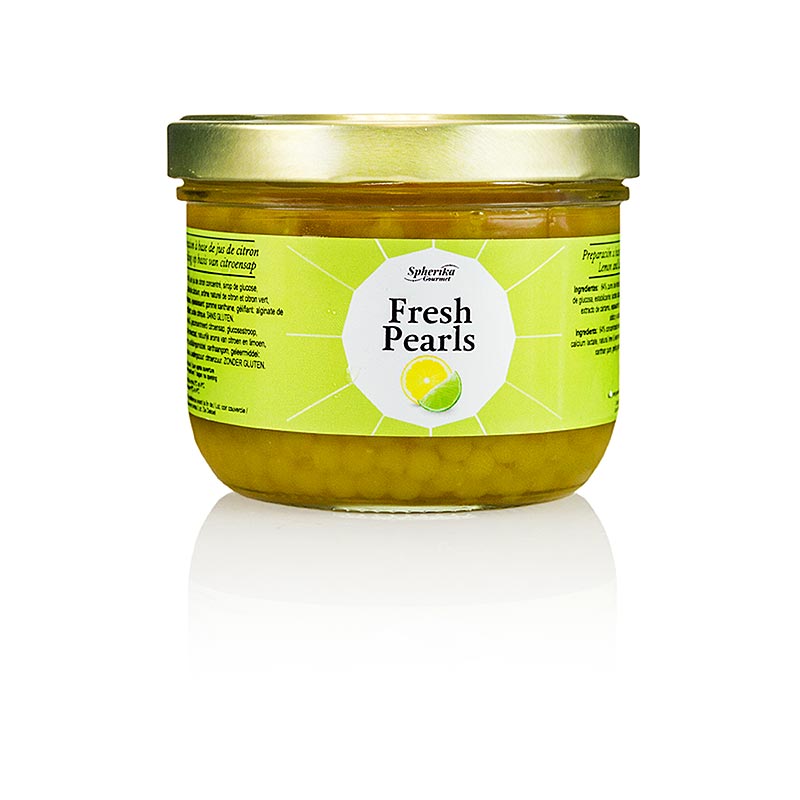 Fruktkaviar "Citron-lime", pärlstorlek 5 mm, sfärer, Cocktail Pearls, 365 g
