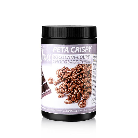 Sosa Peta Crispy (knallbrause), koppar, överdragen med mörk choklad, vattentät, 900 g