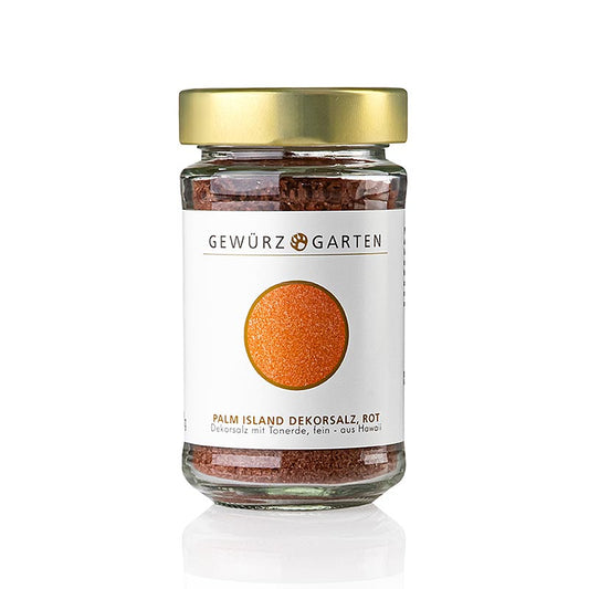 Gewürzgarten Palm Island Pacific-salt, dekorationssalt med röd lera, fint, Hawai, 220 g