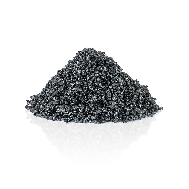 Palm Island, svart Stillahavssalt, dekorationssalt med aktivt kol, grovt, Hawaii, 18,1 kg