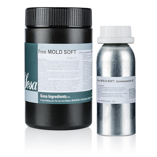 Freemold Soft, för tillverkning av mjuka/flexibla silikonformar, 1,1 kg, 2 st.